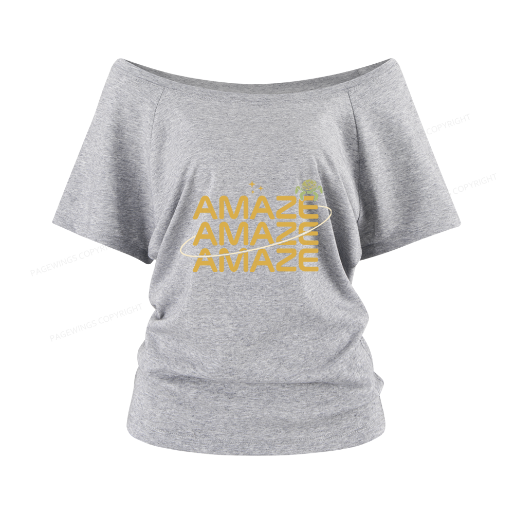Pagewings Amaze Women Off Shoulder T-shirts