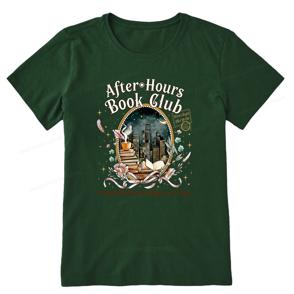 Pagewings After‑Hours Book Club Unisex Classic T-shirt