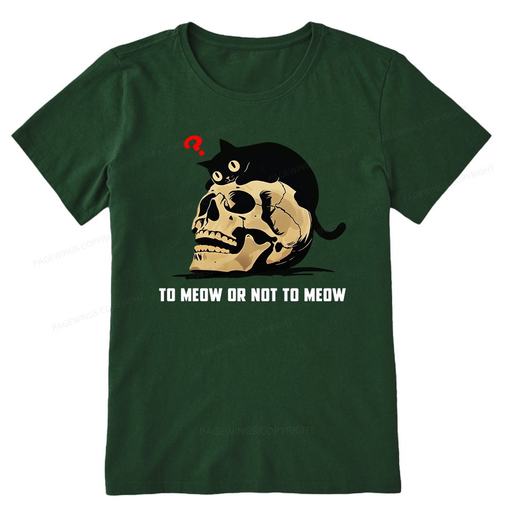 Pagewings To Meow Or Not To Meow Unisex Classic T-shirt