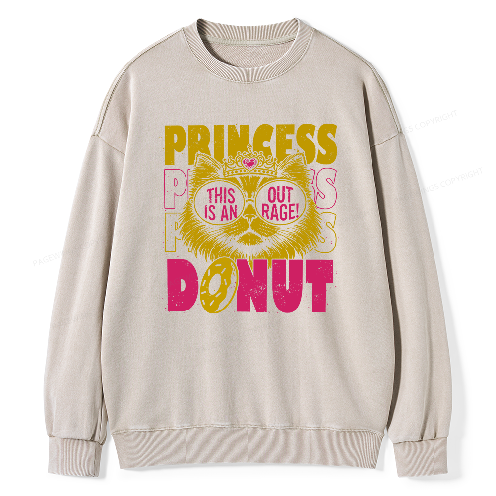 Pagewings This Is An Outrage Unisex Washed Sweatshirt