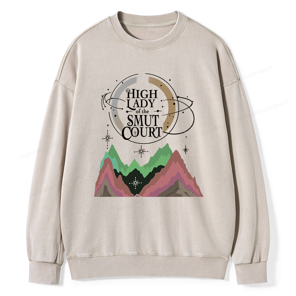 Pagewings Book Lovers Unisex Washed Sweatshirt