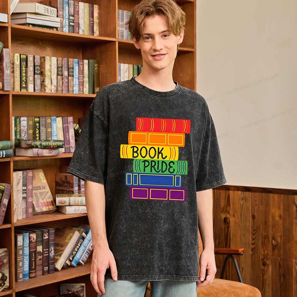 Pagewings Book Pride Unisex Washed T-shirt