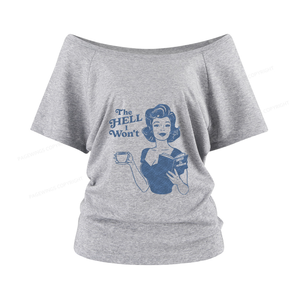 Pagewings Retro Women's Rights Women Off Shoulder T-shirts