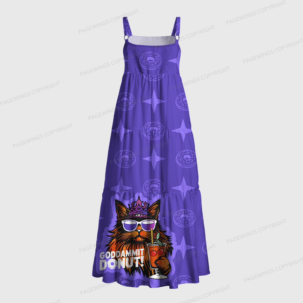 Pagewings Square Neck Sci-Fi Book Lover Maxi Dress