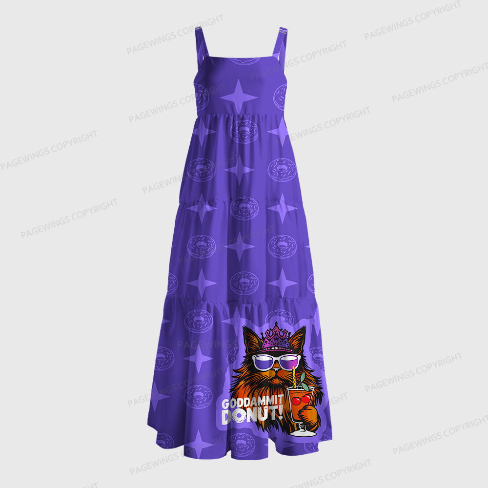 Pagewings Square Neck Sci-Fi Book Lover Maxi Dress
