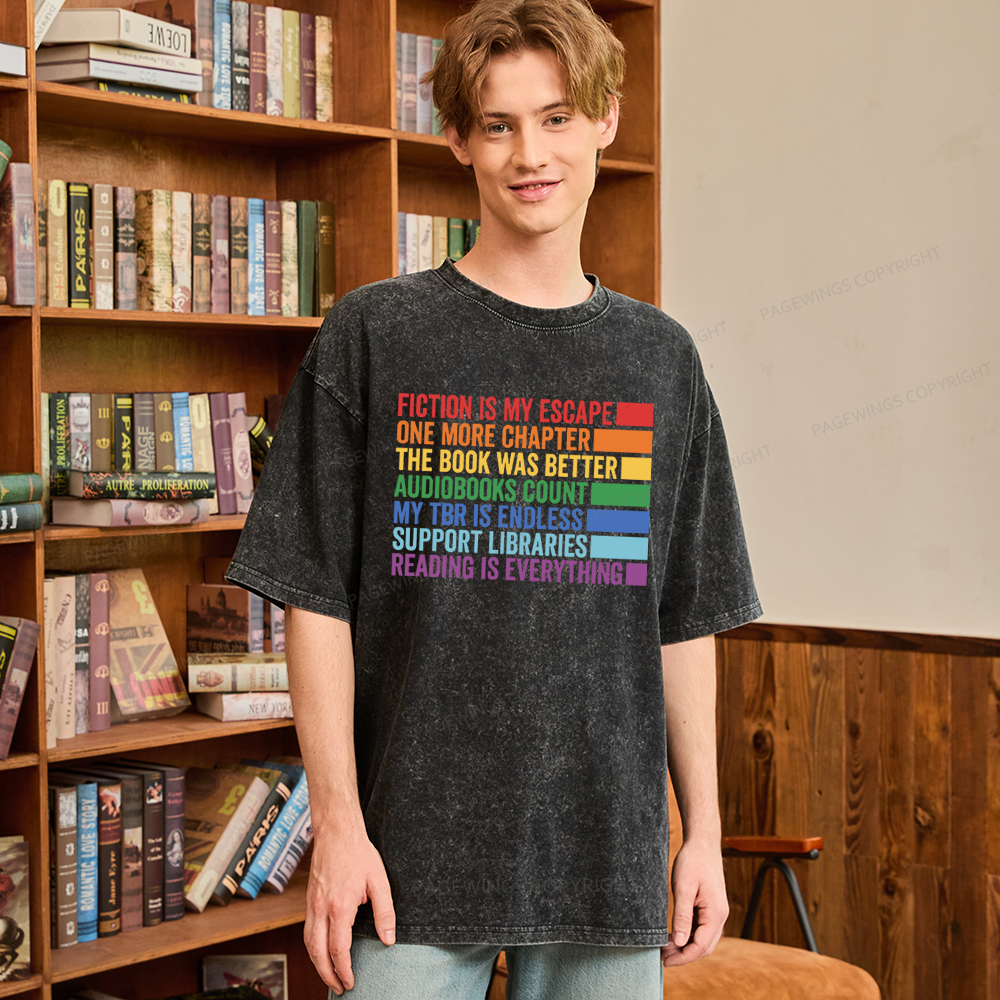 Pagewings One More Chapter Unisex Washed T-shirt