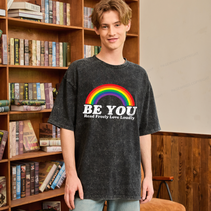 Pagewings Read Freely Unisex Washed T-shirt