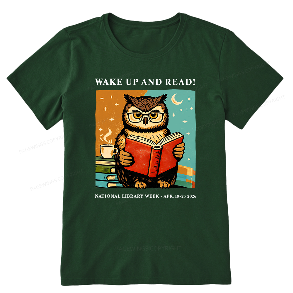 Pagewings Wake Up And Read Unisex Classic T-shirt