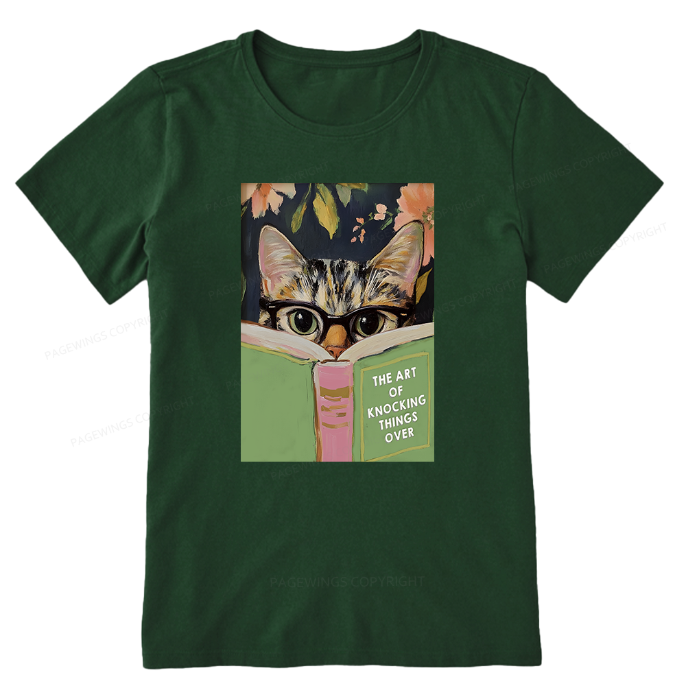 Pagewings Cat Reading Unisex Classic T-shirt