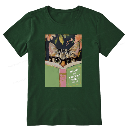 Pagewings Cat Reading Unisex Classic T-shirt