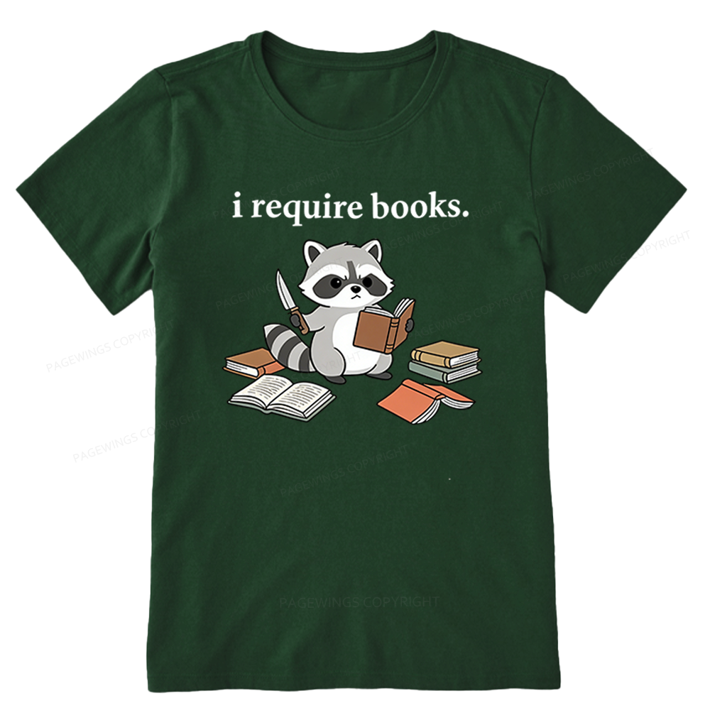 Pagewings I Require Books Unisex Classic T-shirt