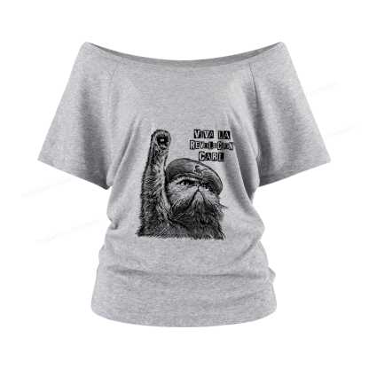 Pagewings Sci-Fi Book Lover Women Off Shoulder T-shirts