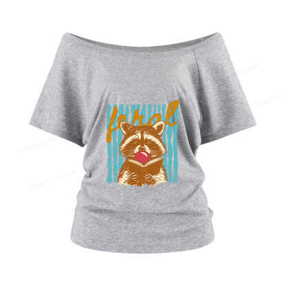 Pagewings Feral Girl Summer Women Off Shoulder T-shirts