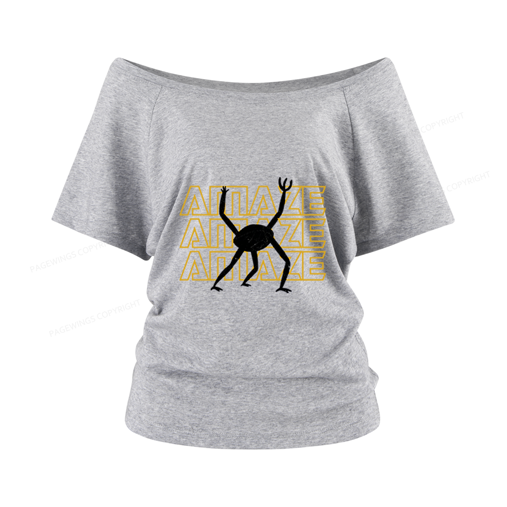 Pagewings Sci-Fi Book Lover Women Off Shoulder T-shirts