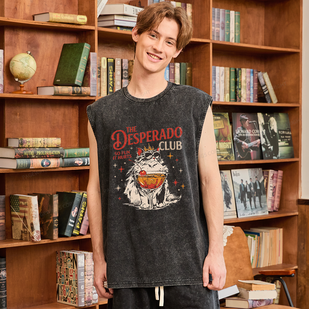 Pagewings Desperado Club Unisex Washed Tank Top