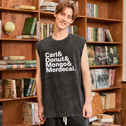 Pagewings Sci-Fi Book Lovers Unisex Washed Tank Top