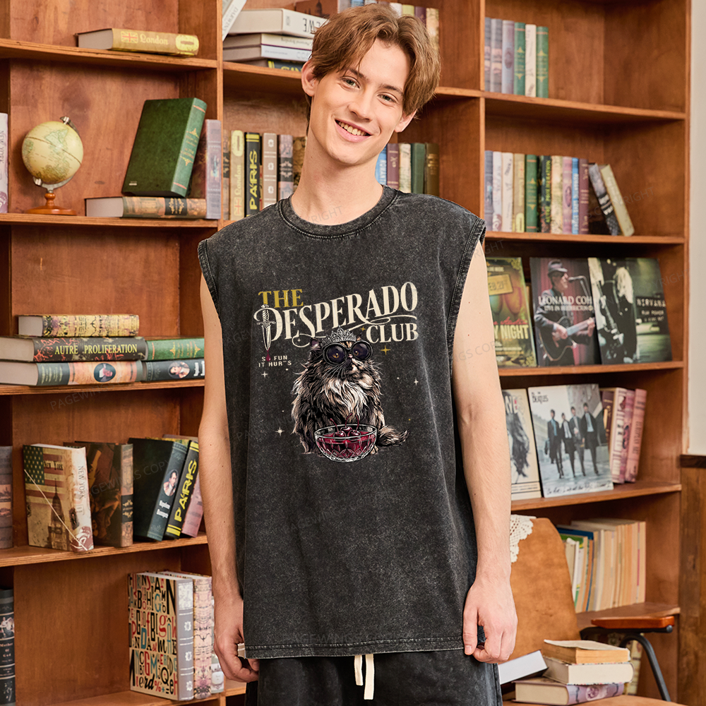 Pagewings Desperado Club Unisex Washed Tank Top