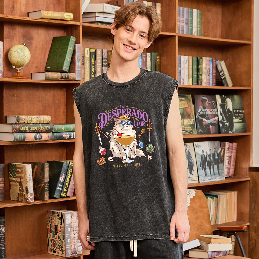 Pagewings Desperado Club Unisex Washed Tank Top