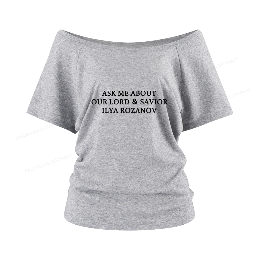 Pagewings Romance Lover Women Off Shoulder T-shirts