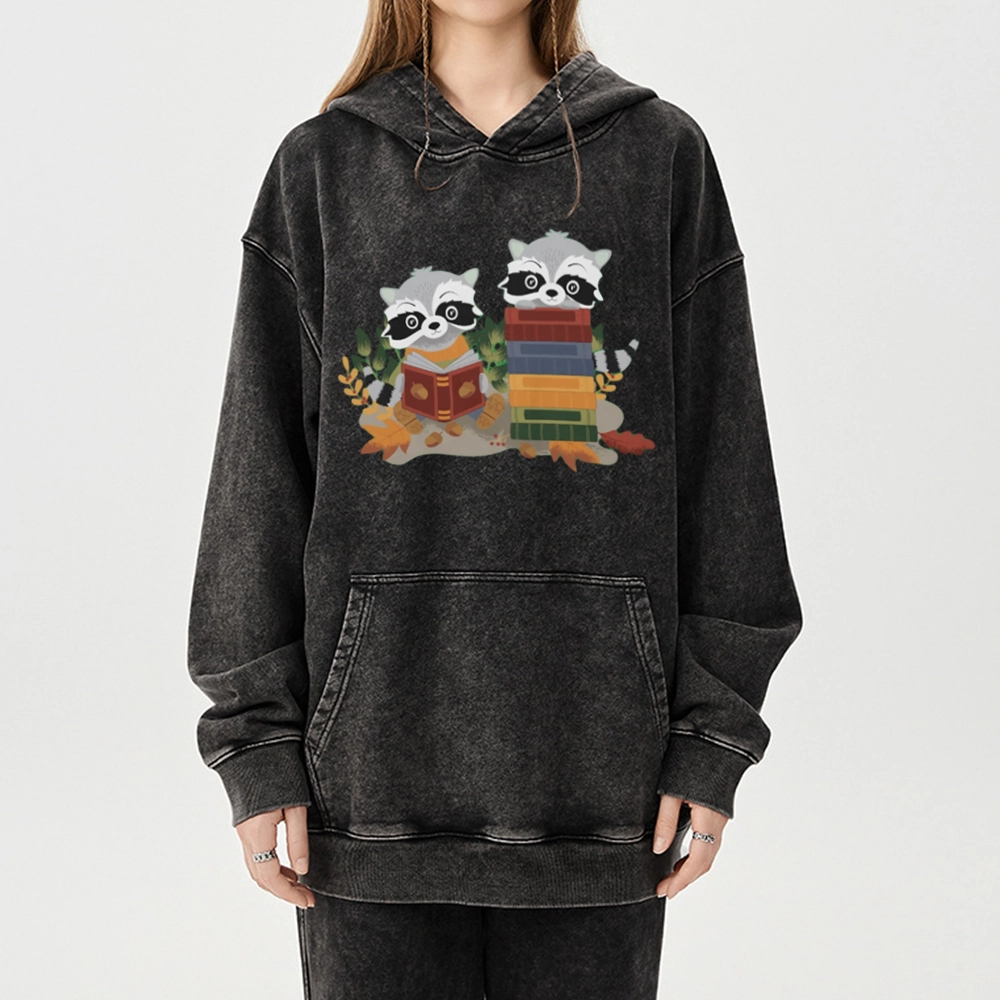 [Copy]Pagewings Touch My Books I Will Slap You So Hard Unisex Washed Hoodie