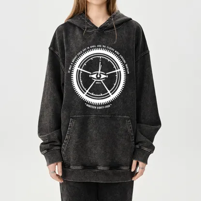 Pagewings Nineteen Eighty-Four Unisex Washed Hoodie