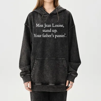 Pagewings Miss Jean Louise Stand Up Unisex Washed Hoodie