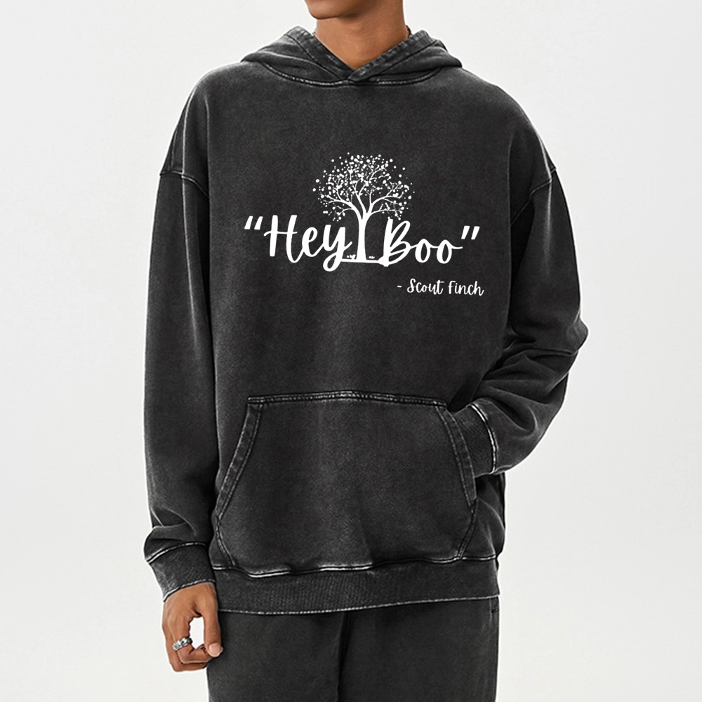 Pagewings To Kill a Mockingbird Unisex Washed Hoodie