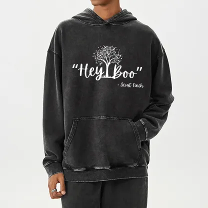 Pagewings To Kill a Mockingbird Unisex Washed Hoodie