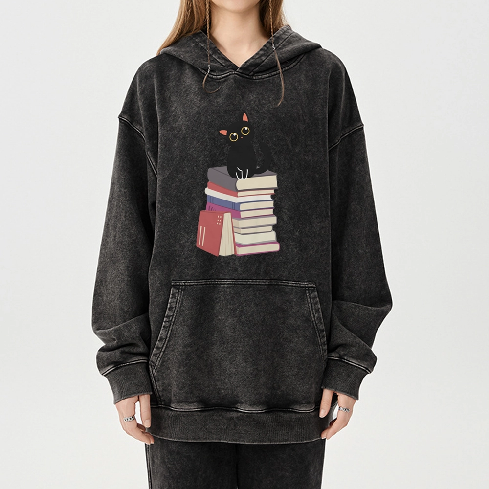 Pagewings It's A Good Day To Read Books Unisex Washed Hoodie