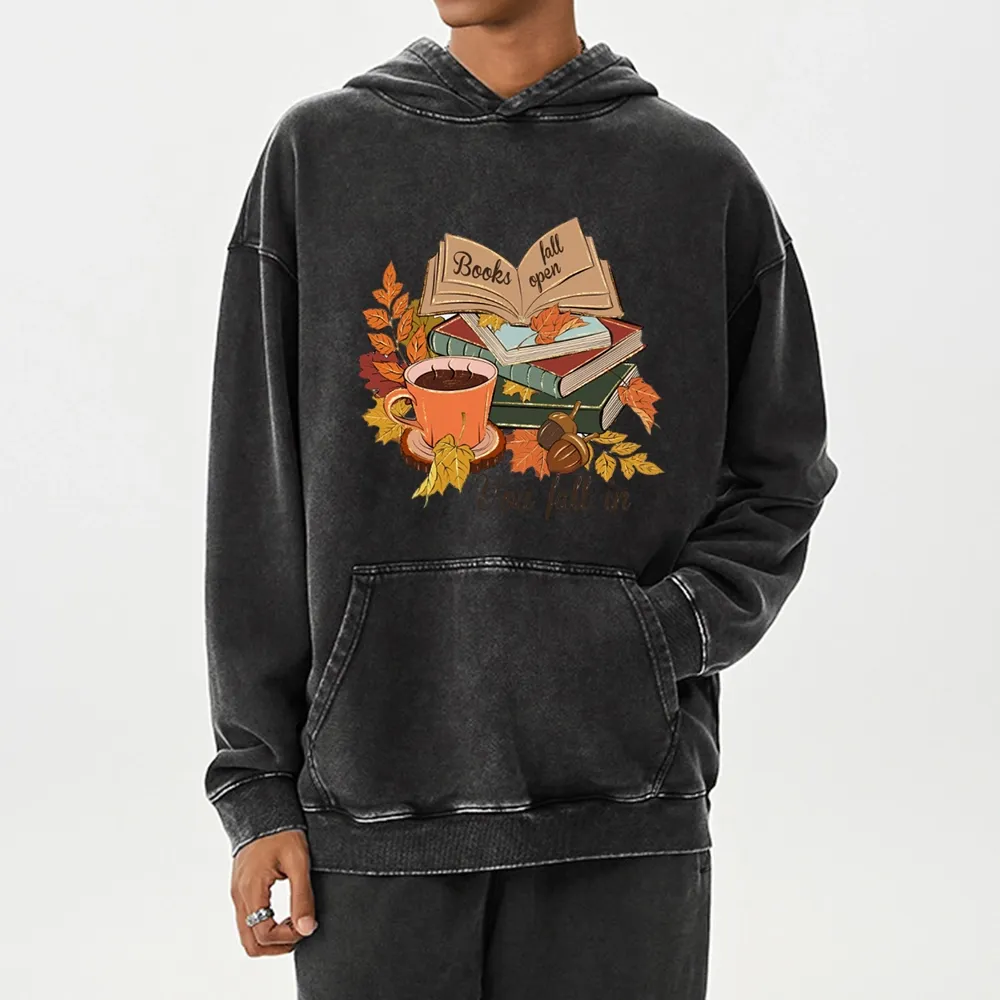 Pagewings Thanksgiving You Fall In Unisex Washed Hoodie