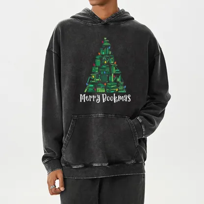 Pagewings Christmas Party Tee Unisex Washed Hoodie