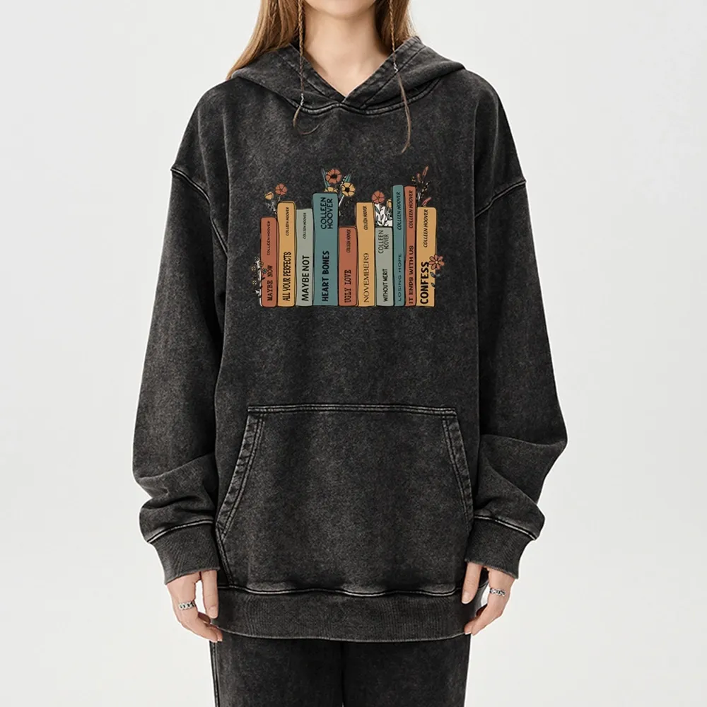 Pagewings It Ends With Us CoHo Unisex Washed Hoodie