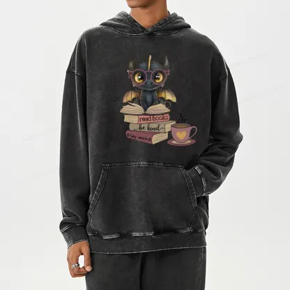 Pagewings Fourth Wing Dargon Unisex Washed Hoodie