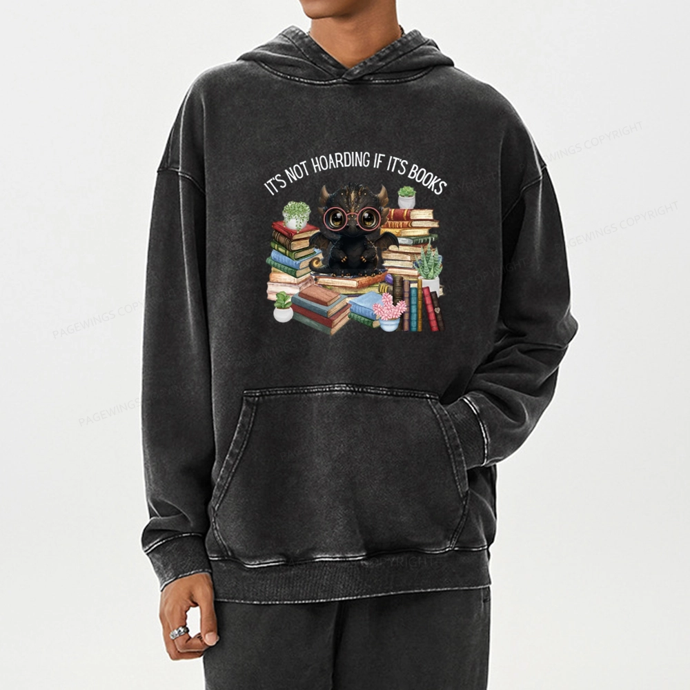[Copy]Pagewings Fourth Wing Merry Bookmas Unisex Washed Hoodie