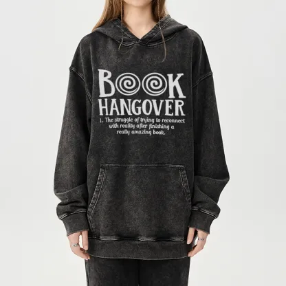 Pagewings Book Hangover Unisex Washed Hoodie