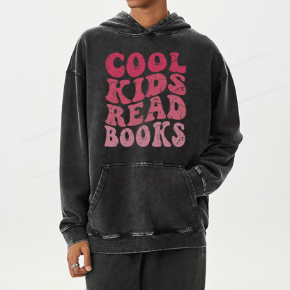 Pagewing Library Reader Book Nerd  Unisex Washed Hoodie