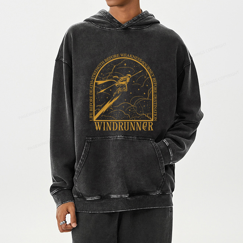 Pagewings Windrunner Unisex Washed Hoodie