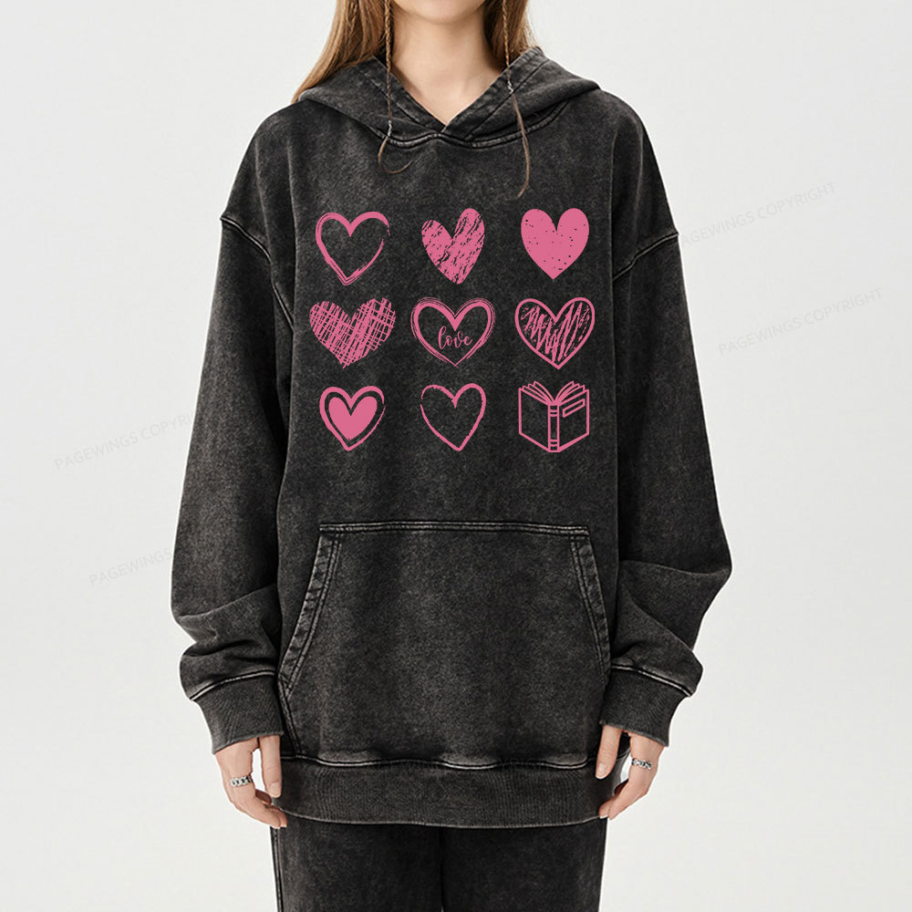 Pagewings To Love And Learn How To Be Loved Unisex Washed Hoodie
