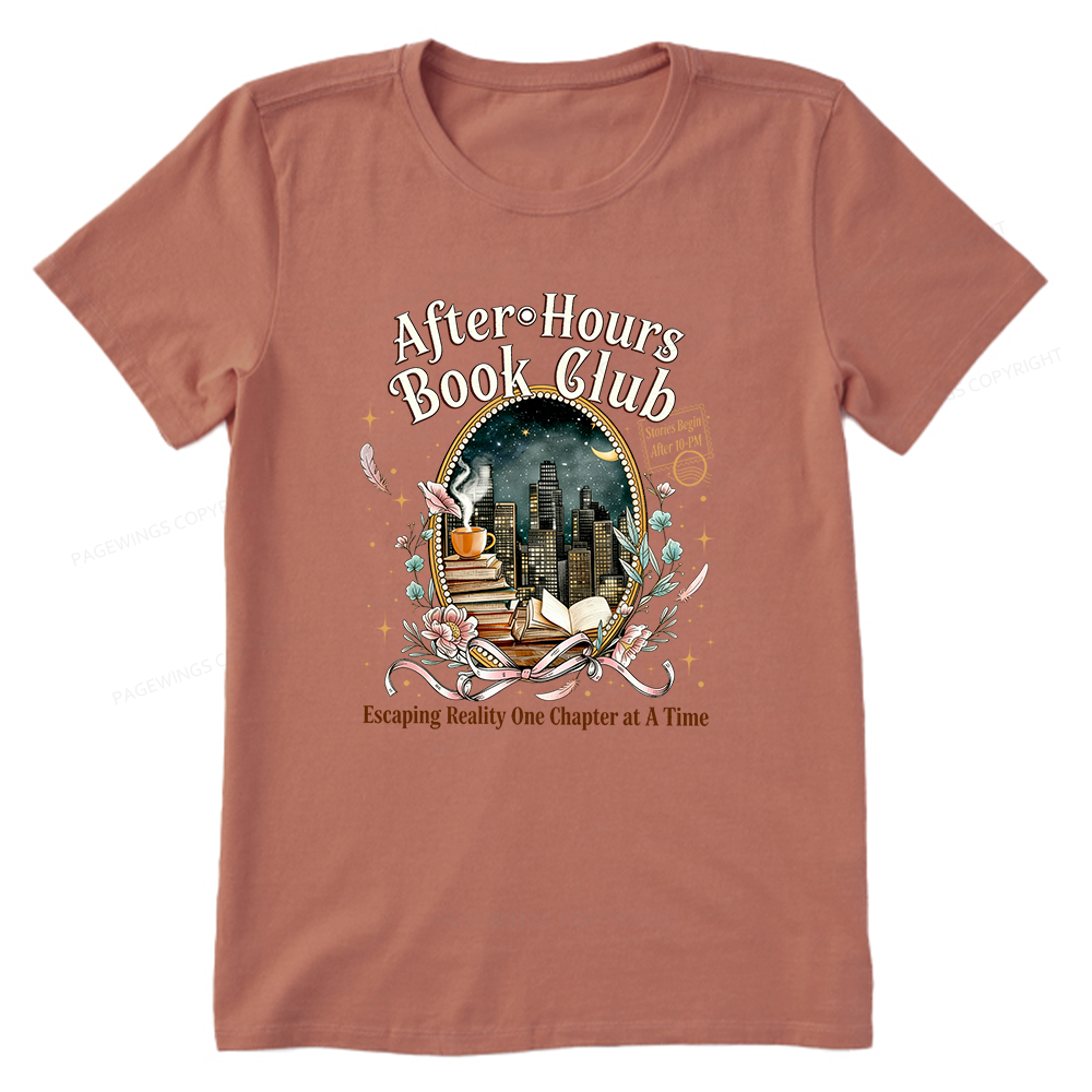 Pagewings After‑Hours Book Club Unisex Classic T-shirt