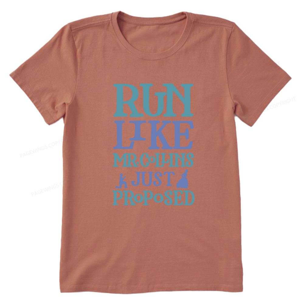 Pagewings Run Like Mr. Collins Unisex Classic T-shirt