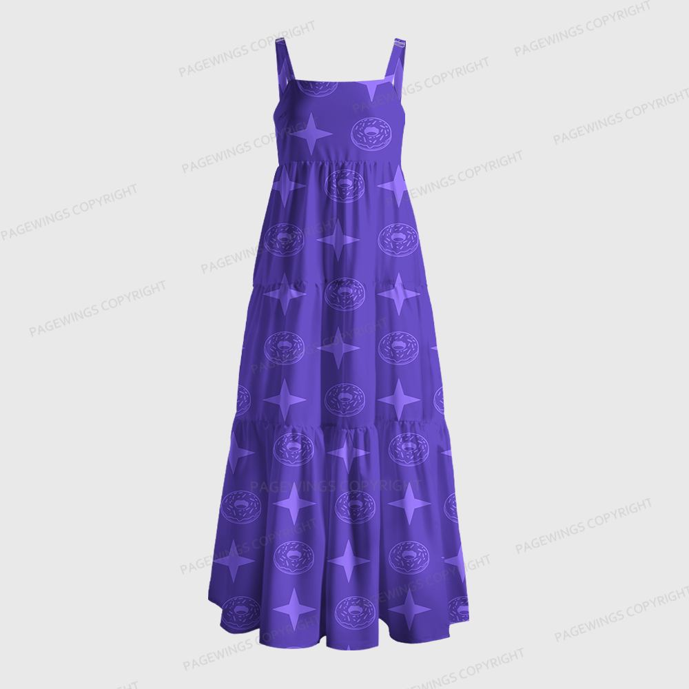 Pagewings Square Neck Sci-Fi Book Lover Maxi Dress