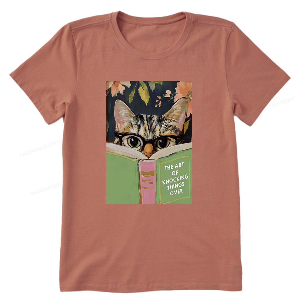 Pagewings Cat Reading Unisex Classic T-shirt