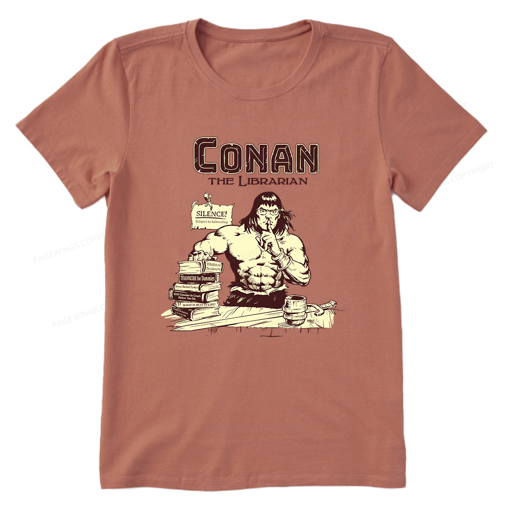 Pagewings Conan The Librarian Unisex Classic T-shirt