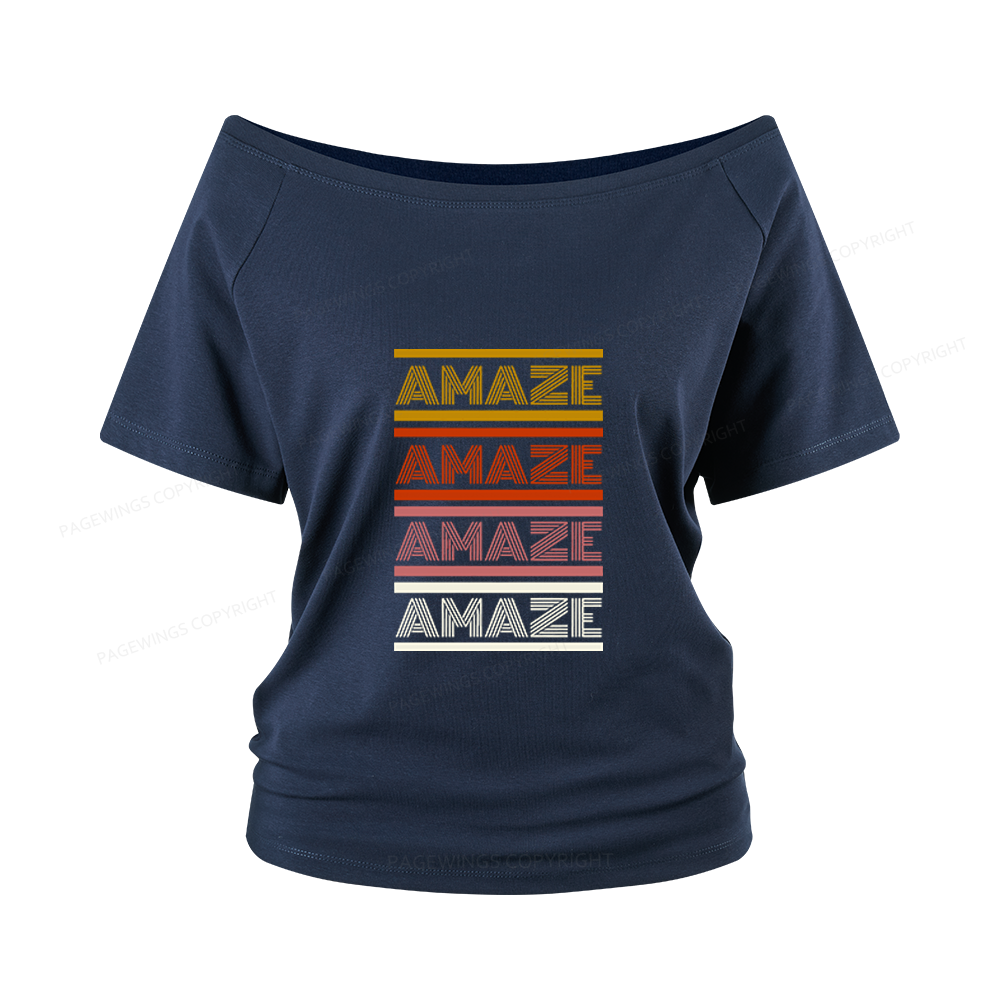 Pagewings Science Fiction Lover Women Off Shoulder T-shirts