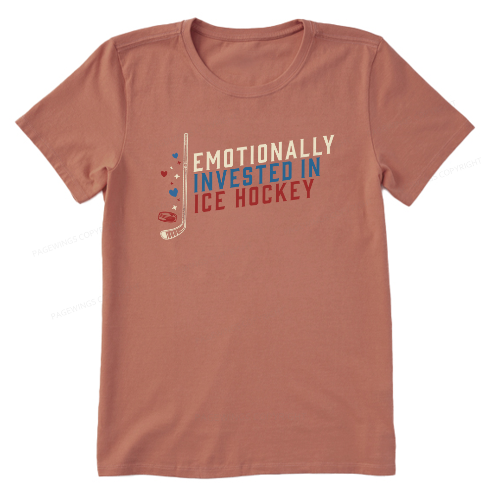 Pagewings Emotionally Invested in Ice Hockey Unisex Classic T-shirt