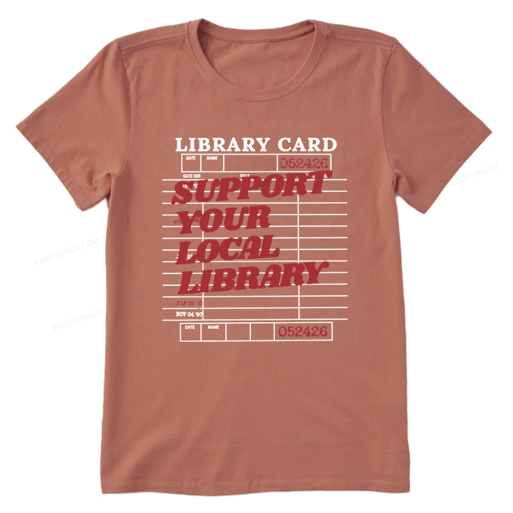 Pagewings Support Your Local Library Unisex Classic T-shirt