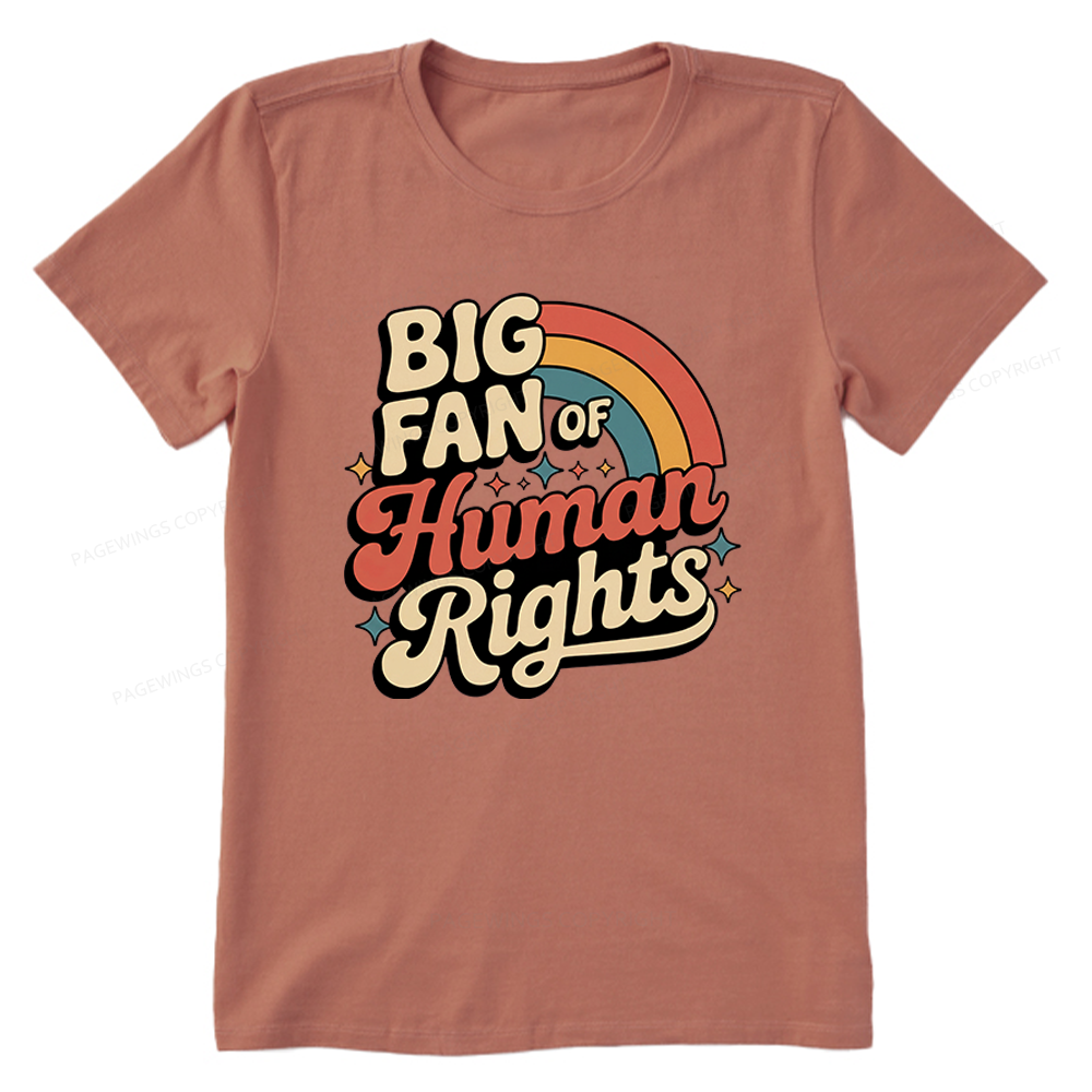 Pagewings Big Fan of Human Rights Unisex Classic T-shirt