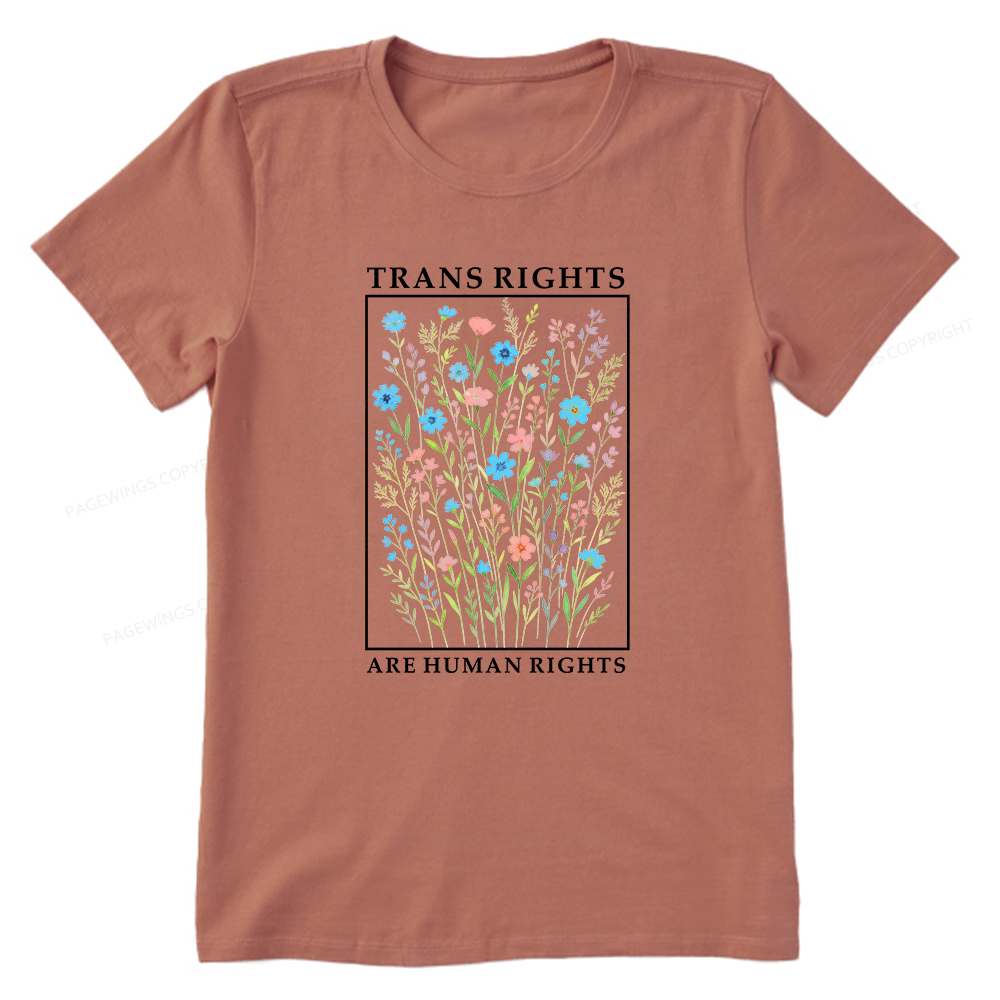 Pagewings Trans Rights Are Human Rights Unisex Classic T-shirt