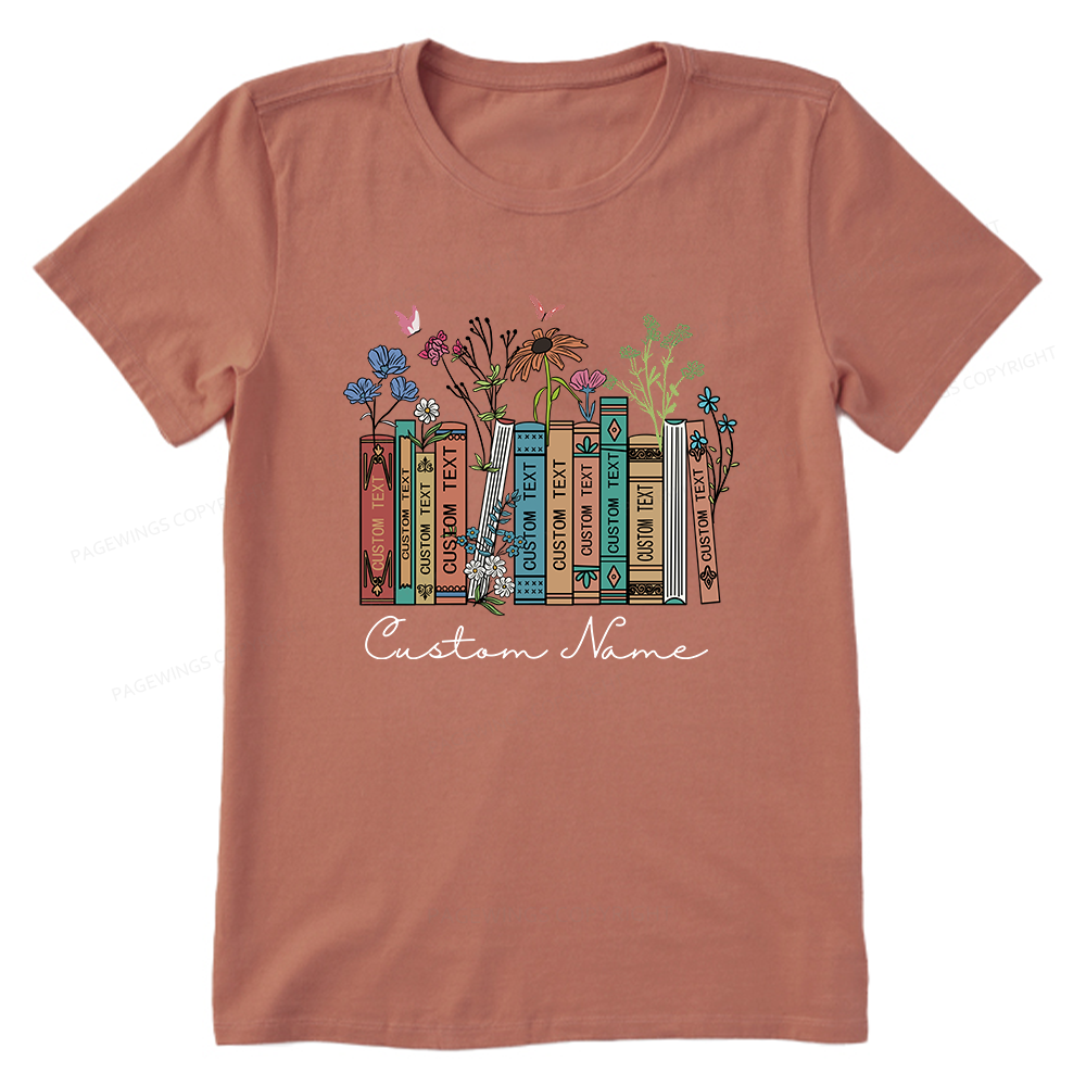 Pagewings Personalized Name Text Unisex Classic T-shirt