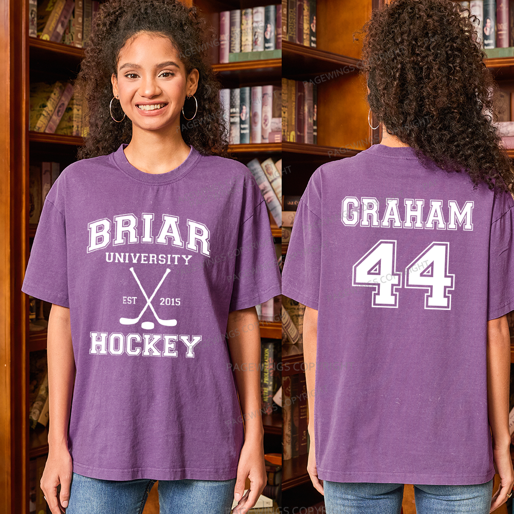Pagewings Hockey Romance Unisex Washed T-shirt